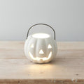 White Pumpkin Lantern 11cm