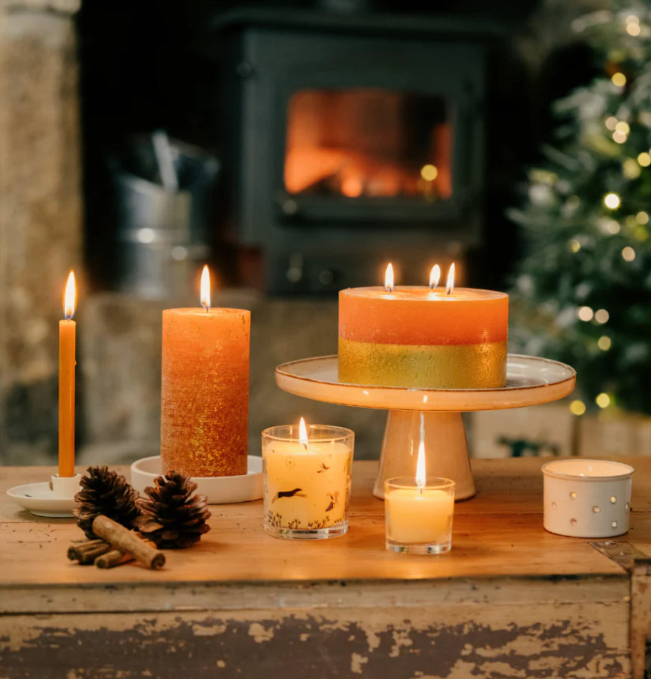 St Eval Orange & Cinnamon Mini Fragranced Christmas Candles