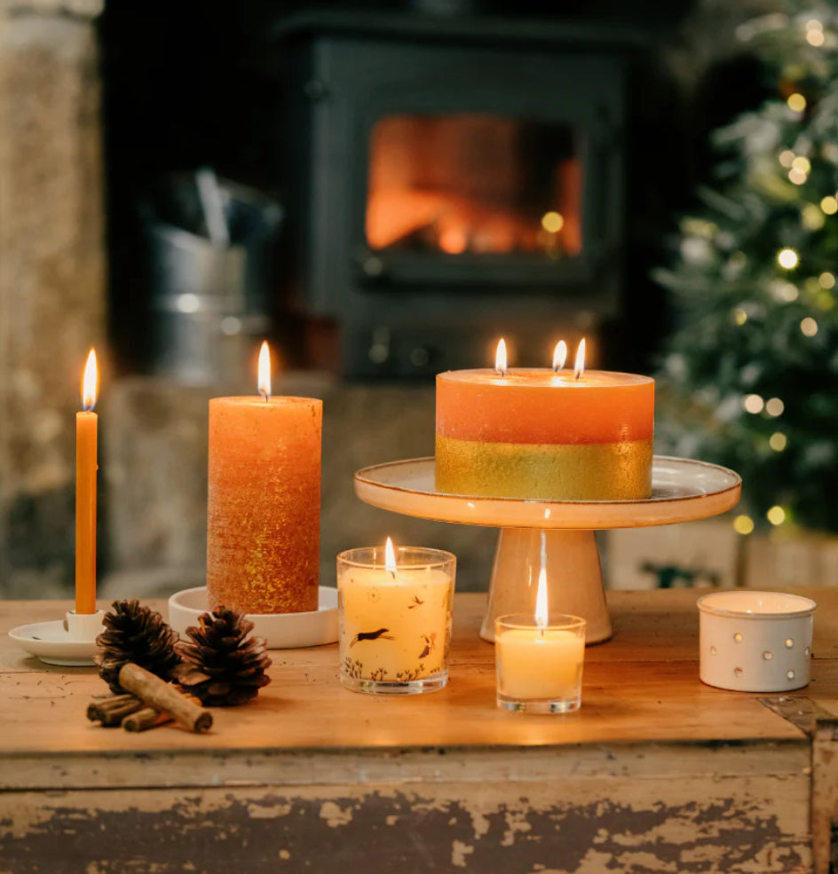 Orange & Cinnamon Mini Christmas Candles