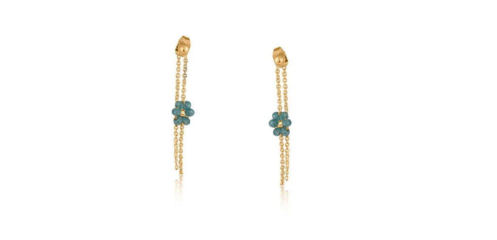 Daphne Daisy Chain Pull Thru Earrings