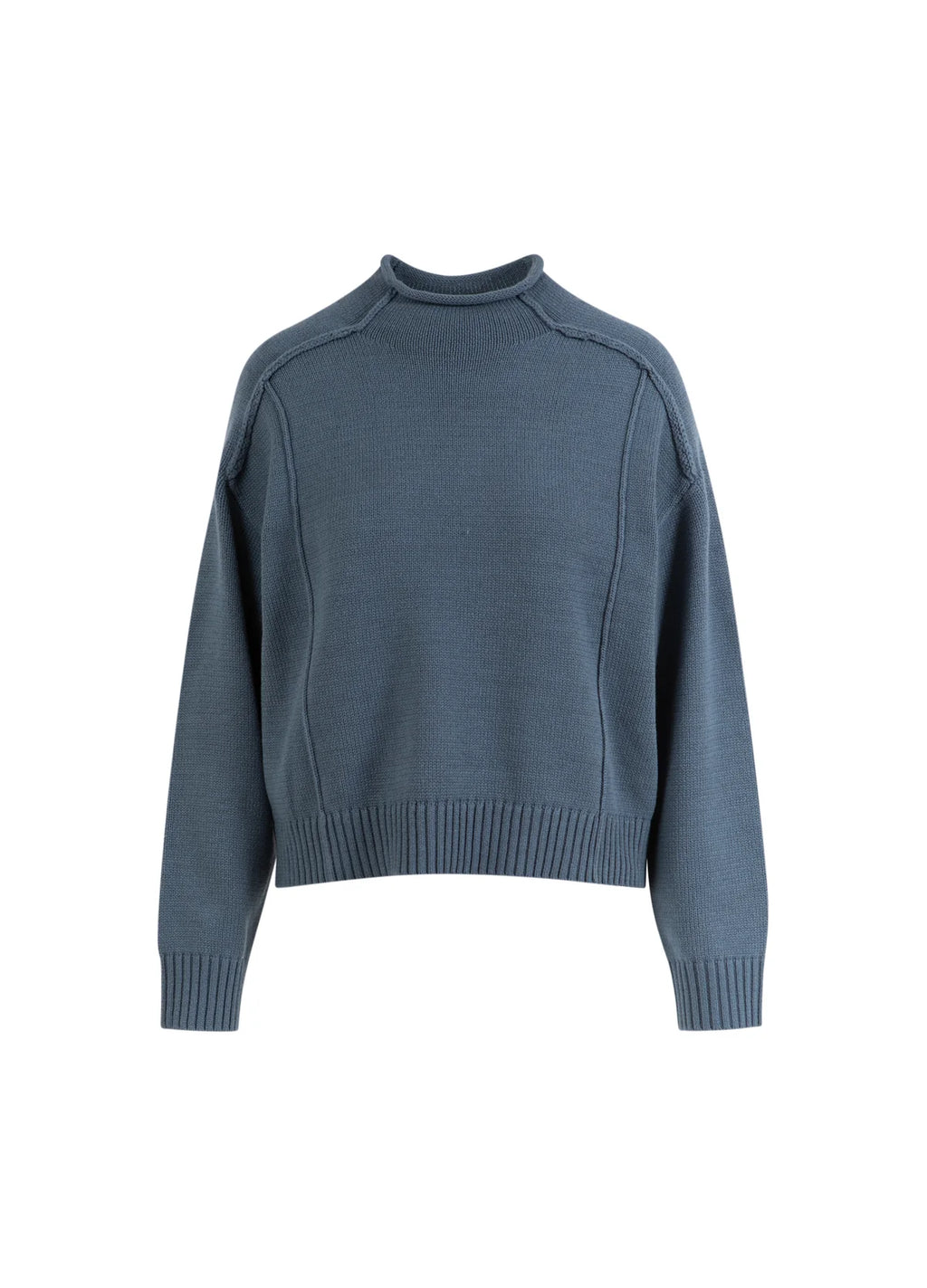 AVERY TURTLENECK - MID BLUE