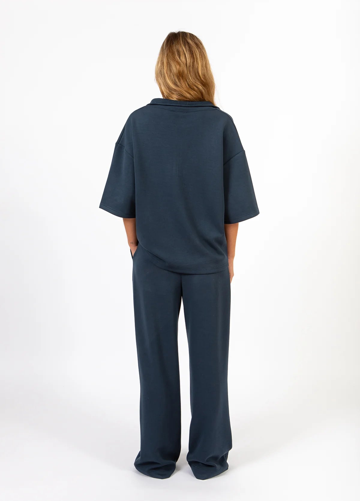 BILLIE ZIP TOP - NAVY