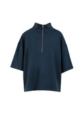 BILLIE ZIP TOP - NAVY