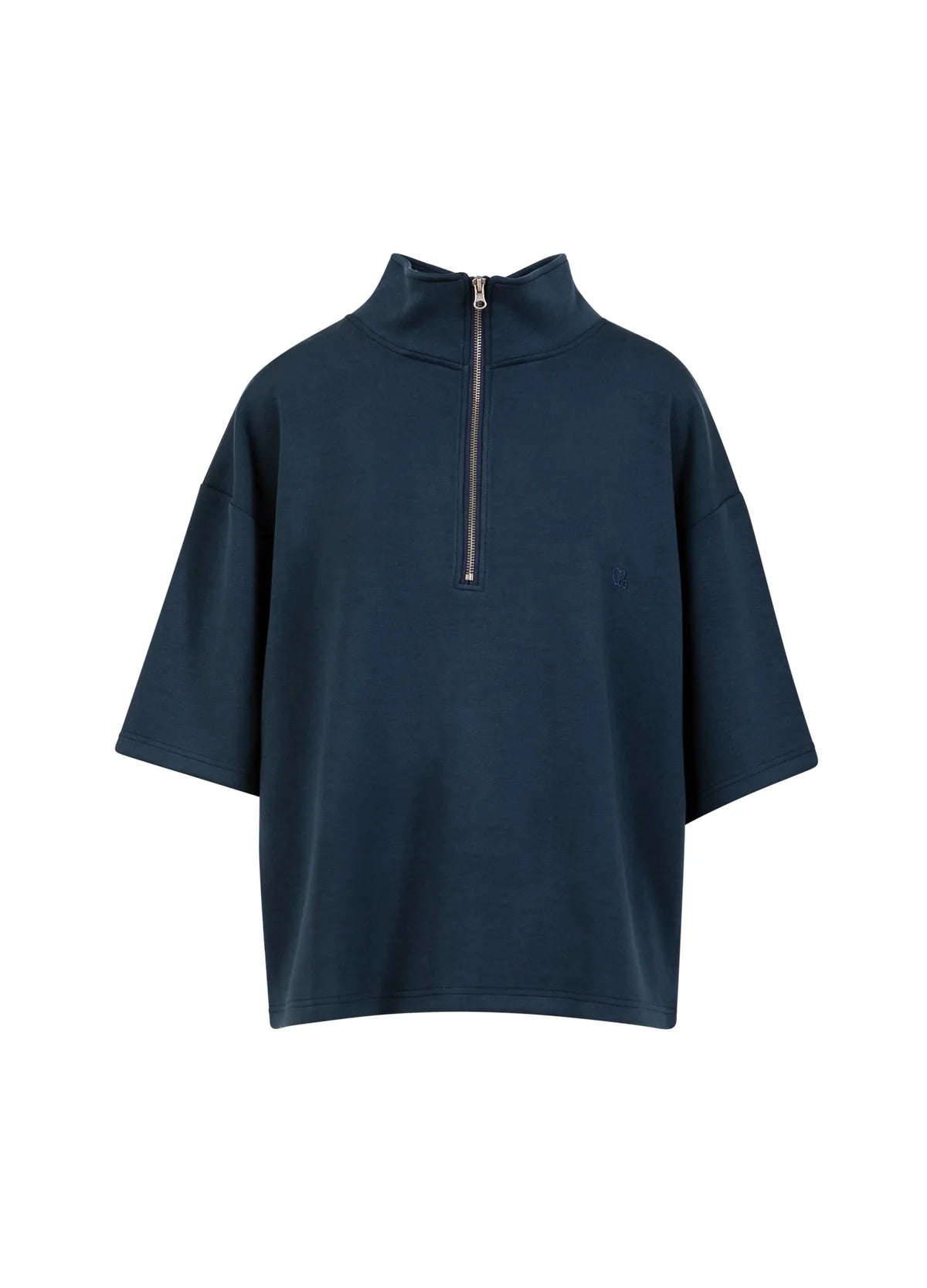 BILLIE ZIP TOP - NAVY