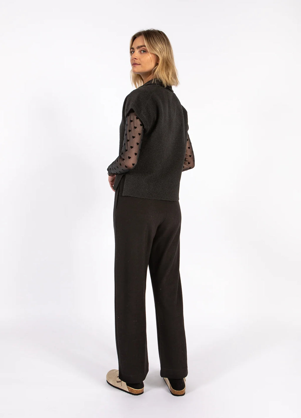 EMERIE KNIT POLO TOP