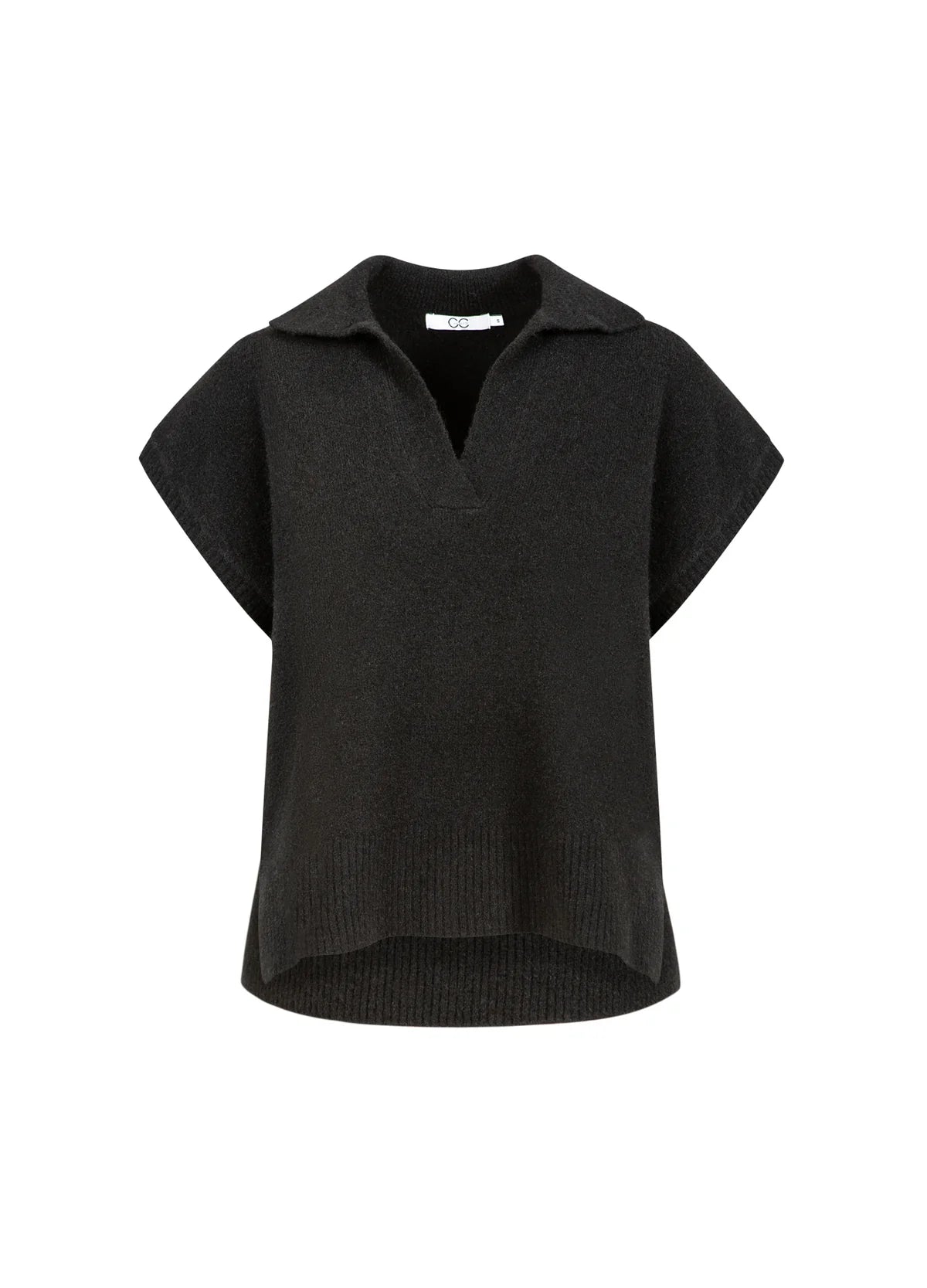 EMERIE KNIT POLO TOP