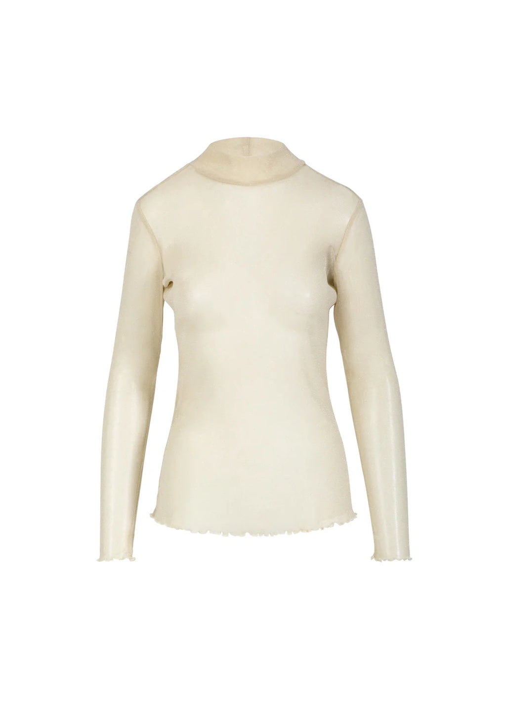 EVE MESH BLOUSE - CREAM ZEBRA