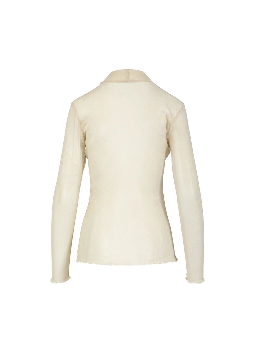 EVE MESH BLOUSE - CREAM ZEBRA