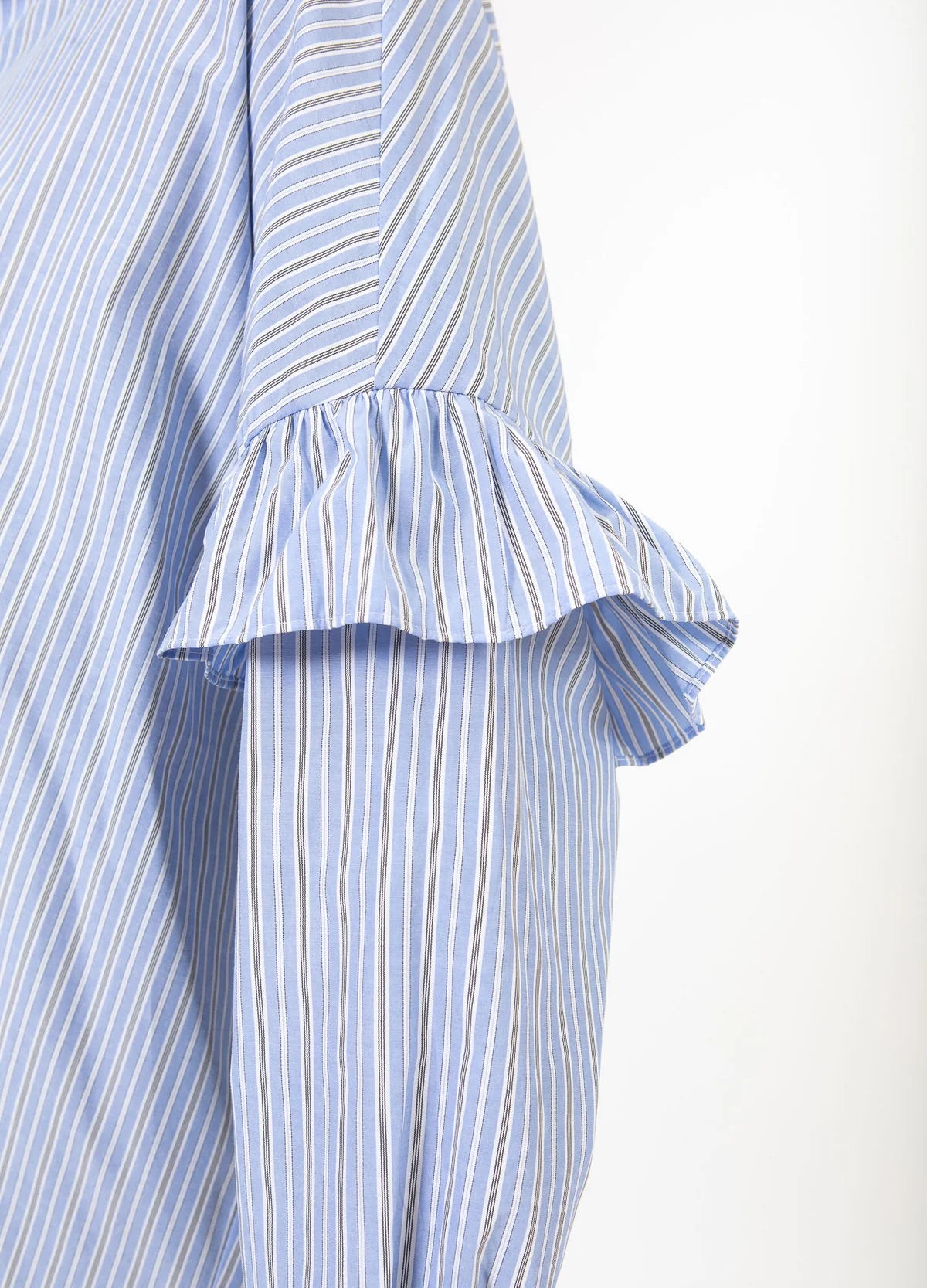 GIA STRIPE FRILL SHIRT