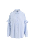 GIA STRIPE FRILL SHIRT