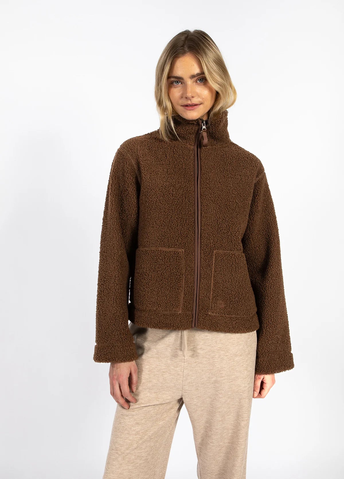 JAMIE FLEECE ZIP SWEATER
