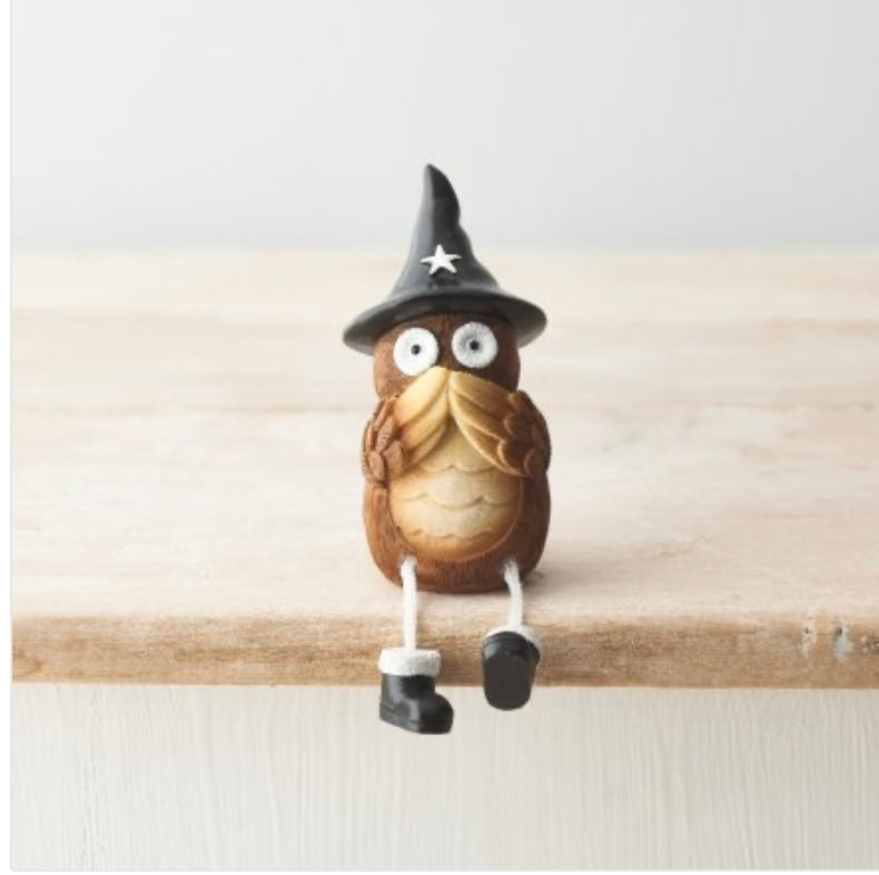 Witch Owl Decoration Set of 3