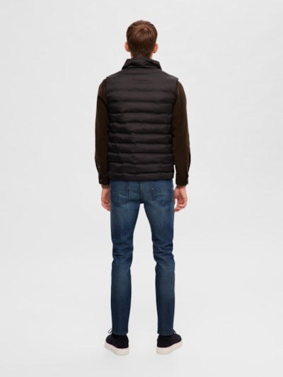 SLHBARRY QUILTED GILET - BLACK