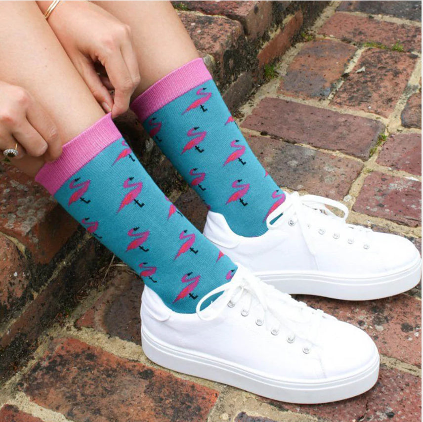 Flamingo Bamboo Socks