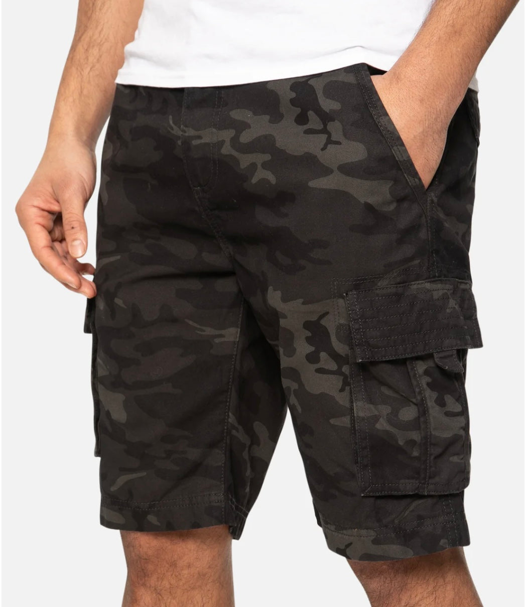 THREADBARE CAMO CARGO SHORTS