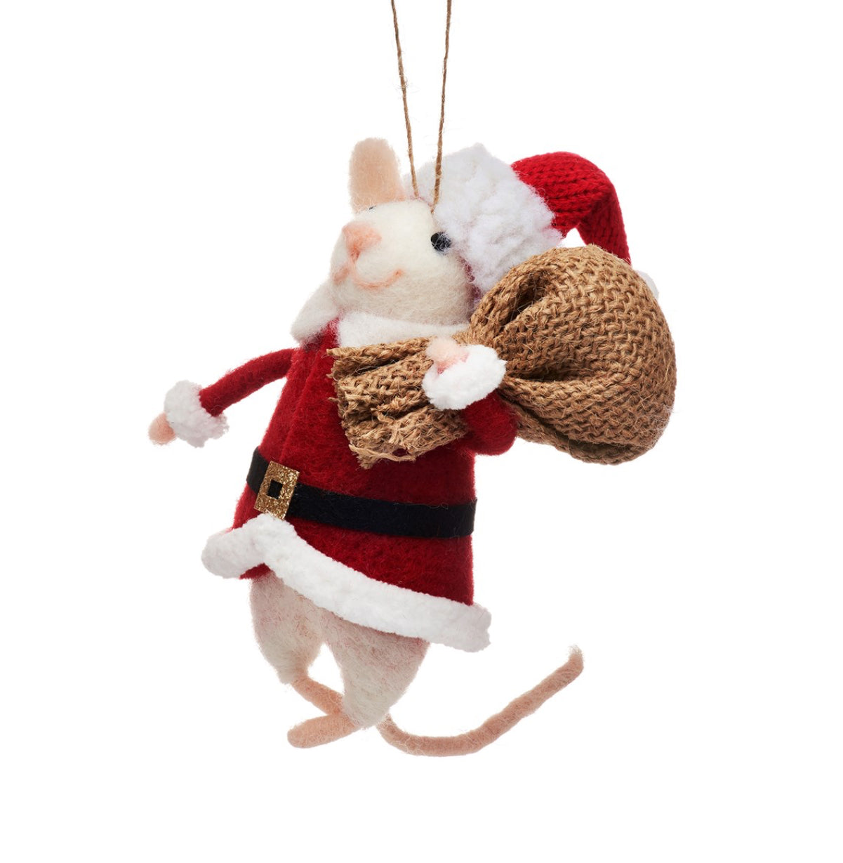 Santa Mouse Hanging Decoration