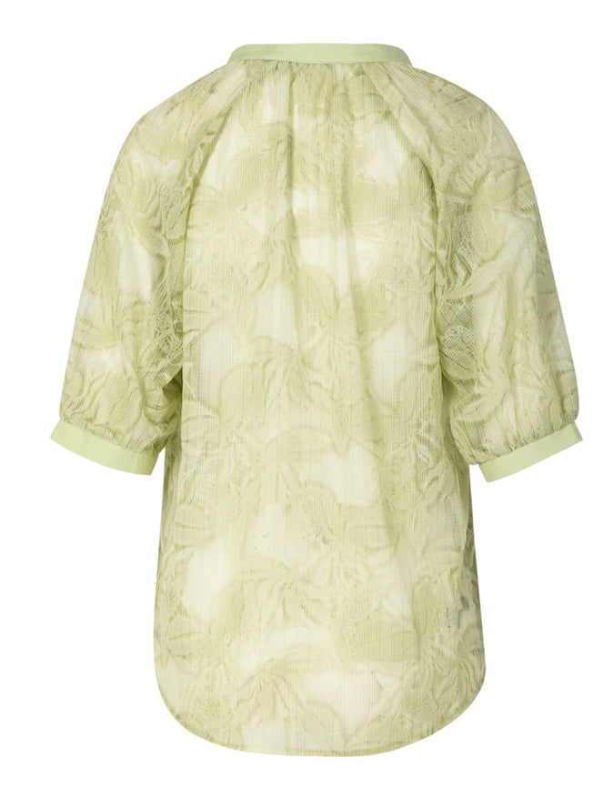 Transparent Shirt With Flowers