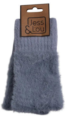 Fluffy Fingerless Gloves