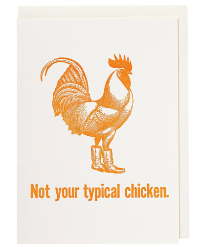 Not Your Typical Chicken Greeting Card