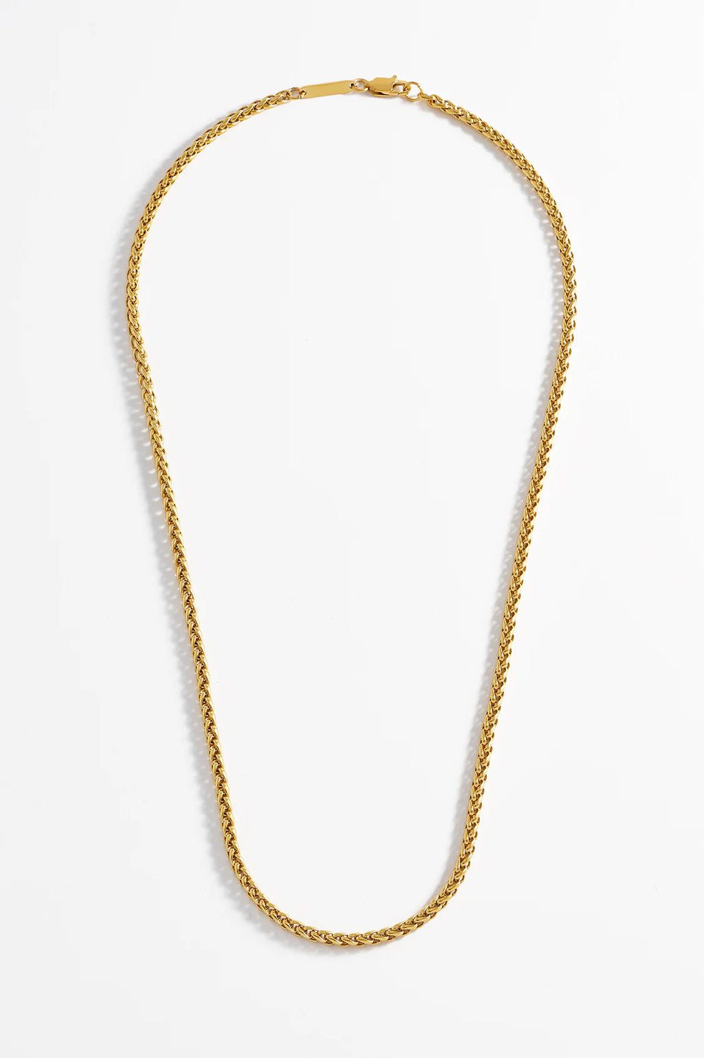 Mens Spiga Gold Finish Chain Necklace