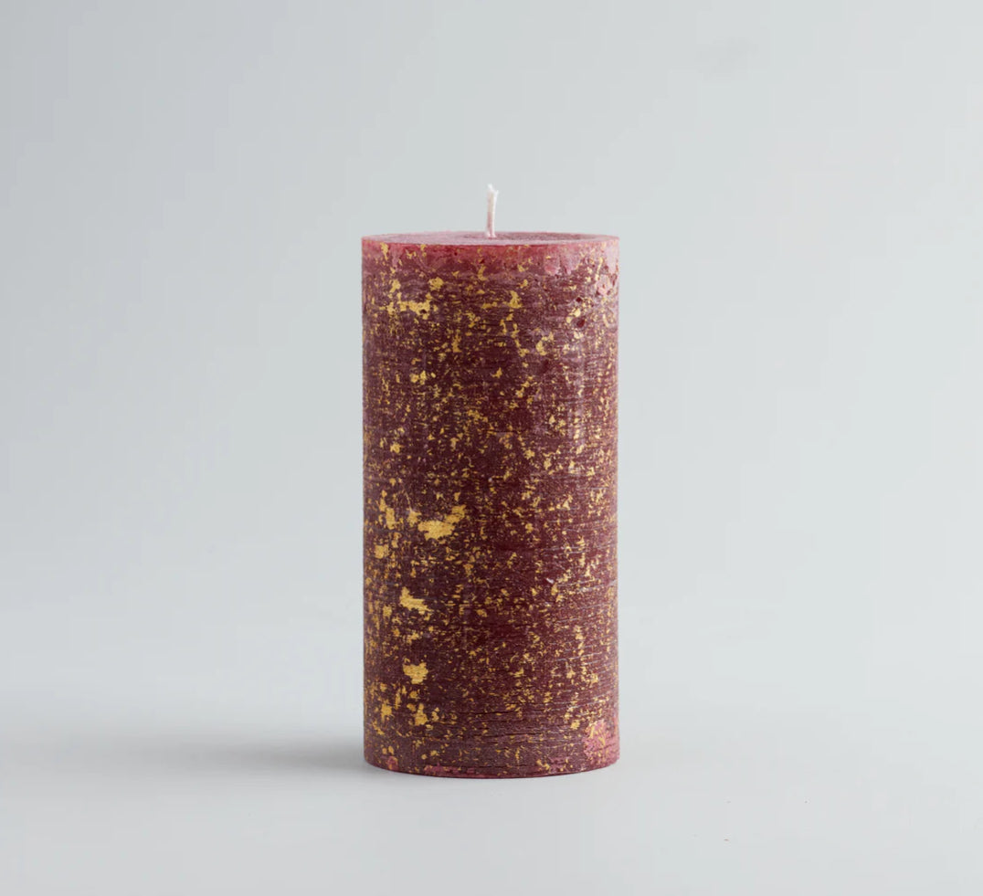 Figgy Pudding Gold Marbled Pillar