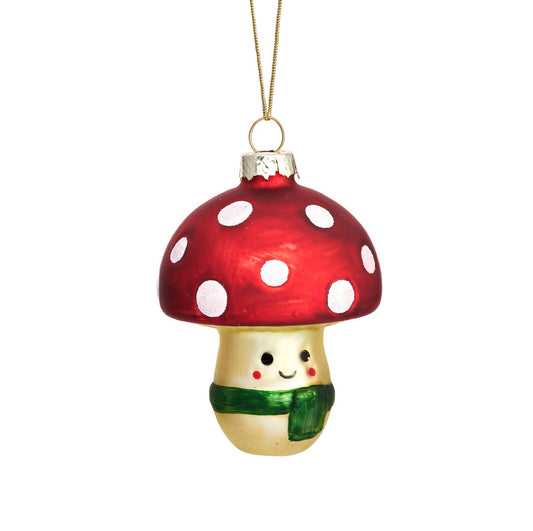 Happy Mushroom Shaped Bauble