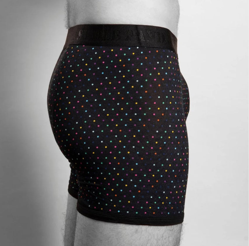 Bamboo Boxers - Multi Dot/Black Band