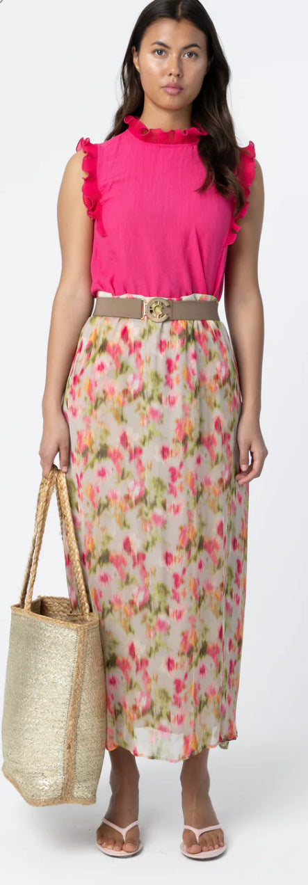 SKIRT IN FLORAL FADE