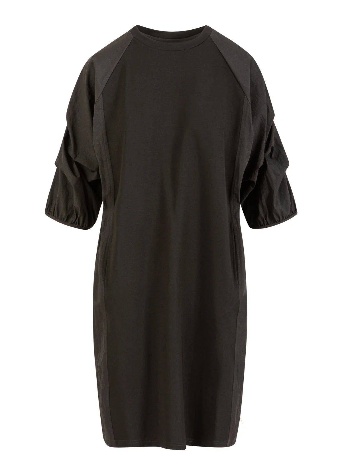 BLACK PUFF SLEEVE DRESS