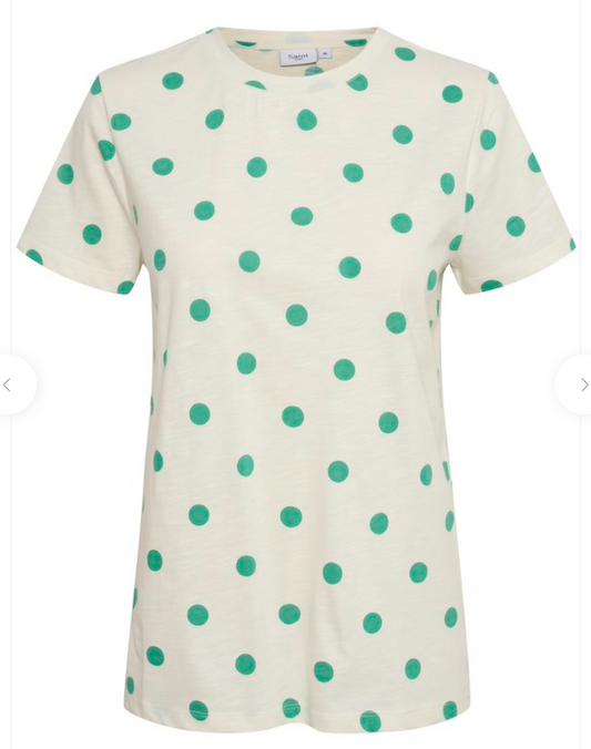 UlipSZ T-shirt - Deep Mint Big Dots