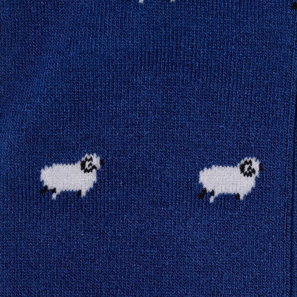 NAVY SHEEP BAMBOO SOCKS
