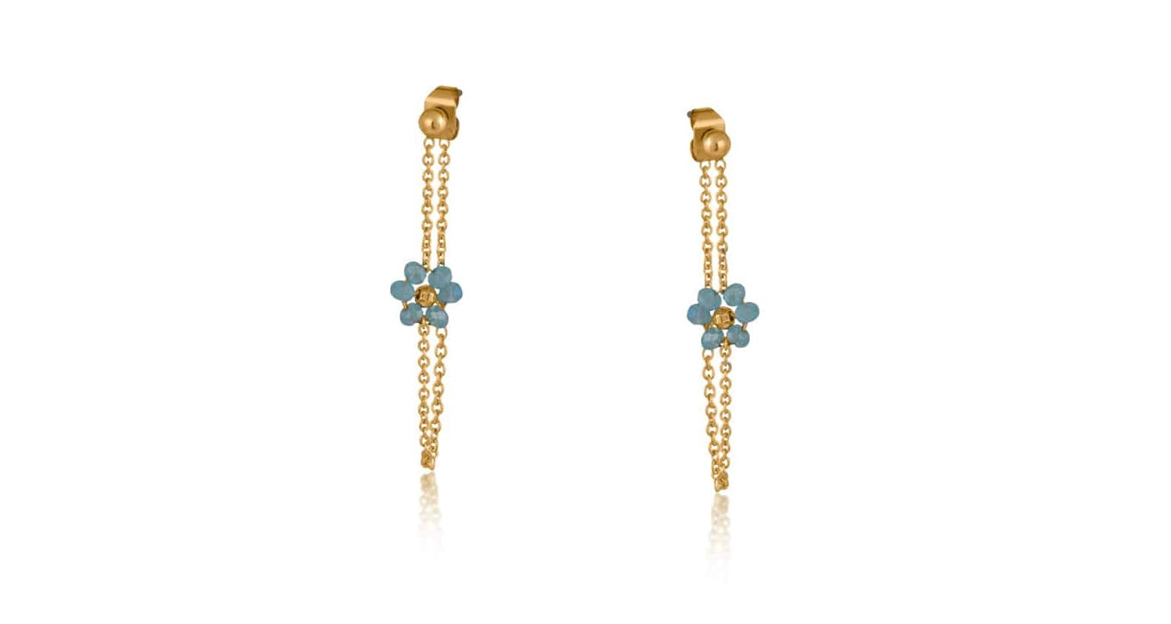 Daphne Daisy Chain Pull Thru Earrings