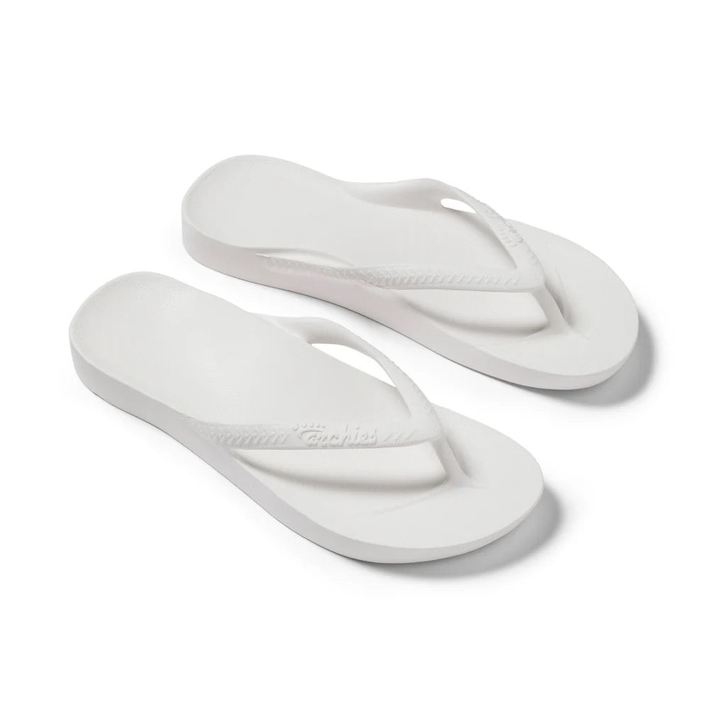 Archies Flip Flops - White