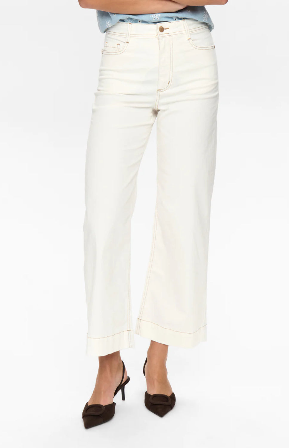 Nuparisan Cropped Twill Pants