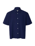 SLHRLXSTUART SEERSUCKER SS SHIRT
