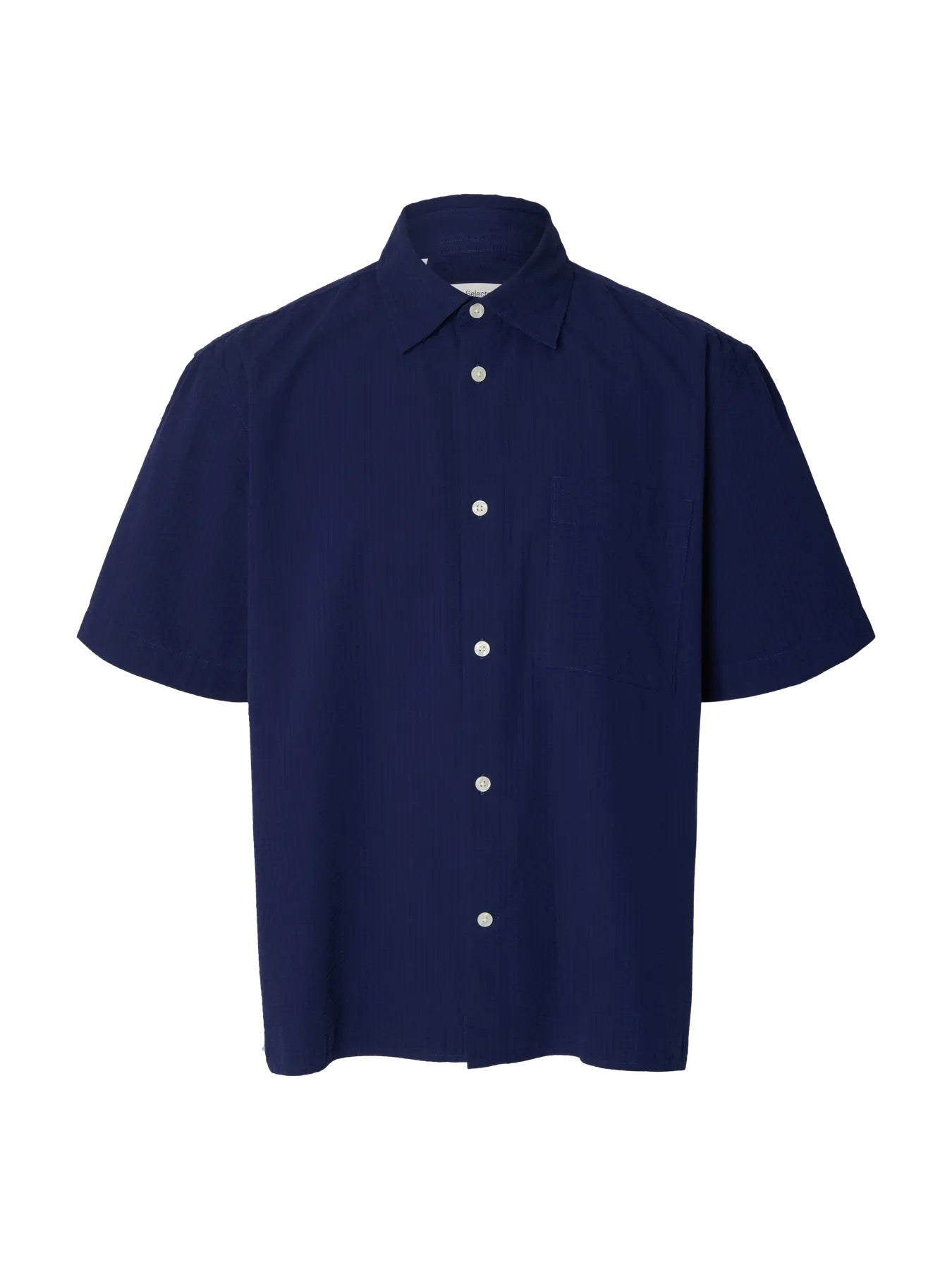 SLHRLXSTUART SEERSUCKER SS SHIRT