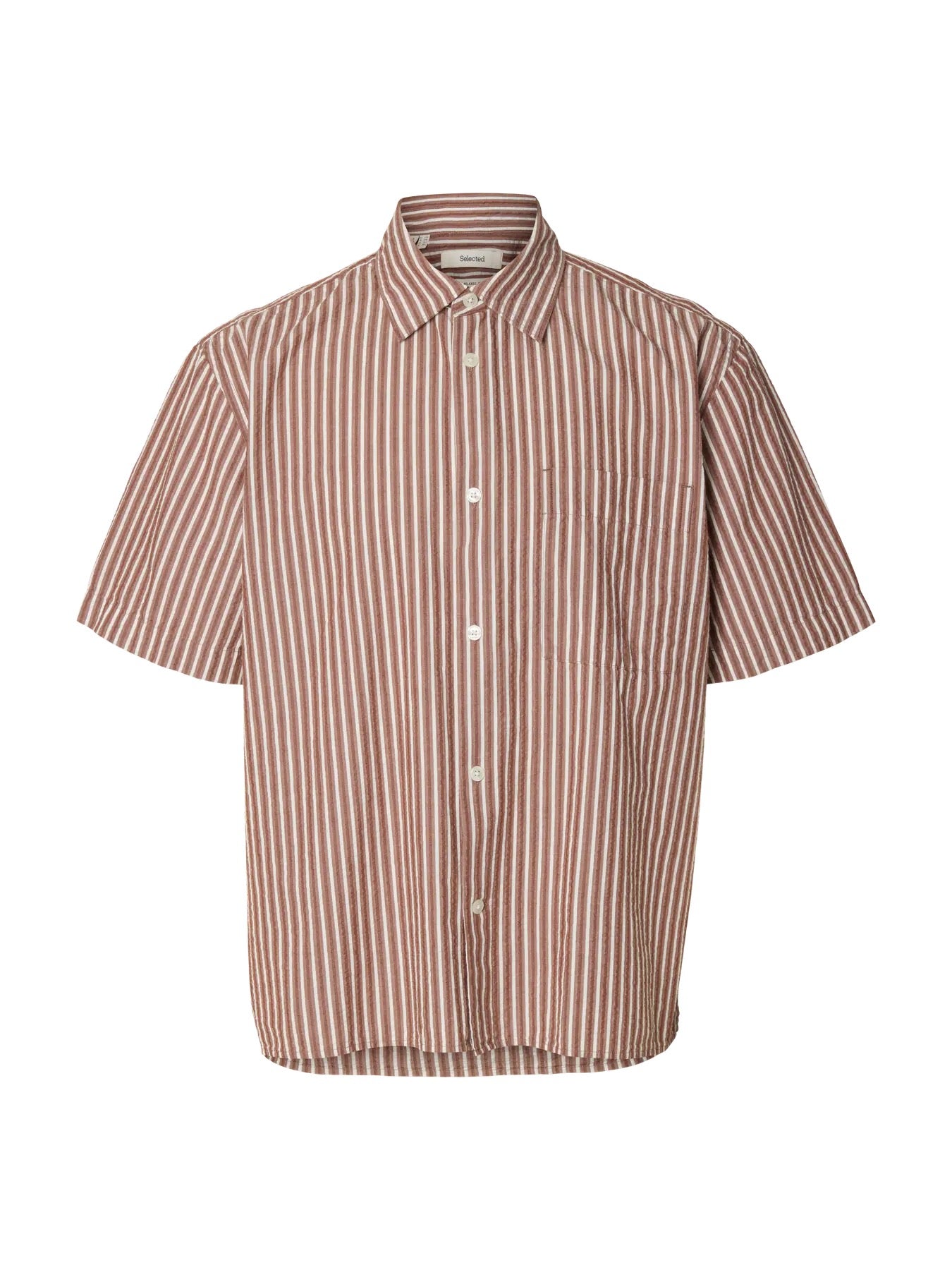 SLHRLXSTUART SEERSUCKER SS SHIRT