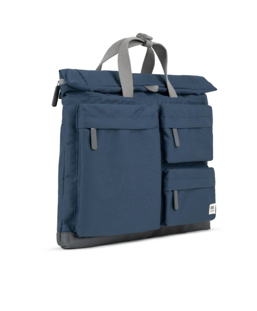 ROKA Blackfriars Deep Blue Recycled Canvas- Large