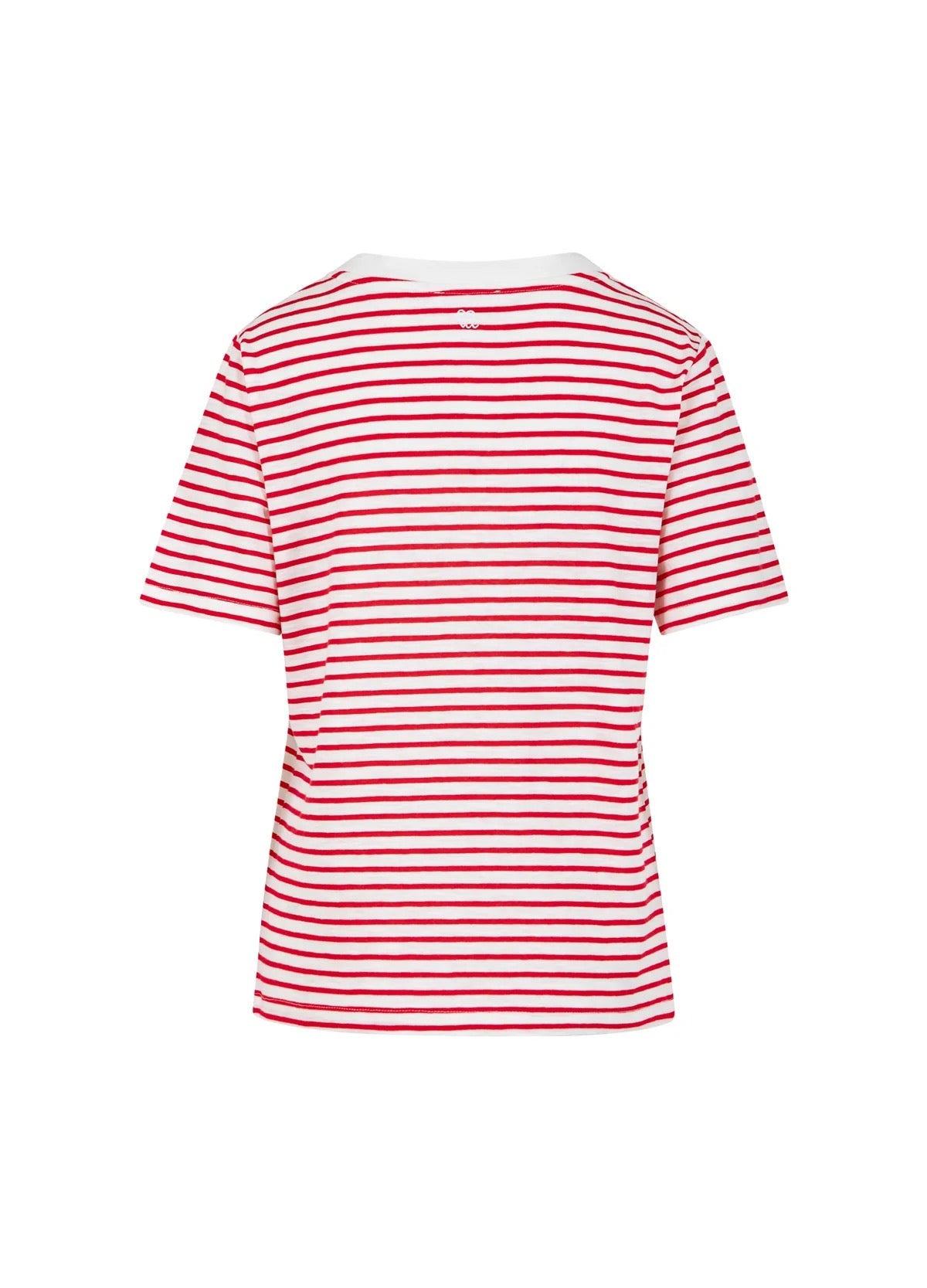 WHITE/RED STRIPE T-SHIRT