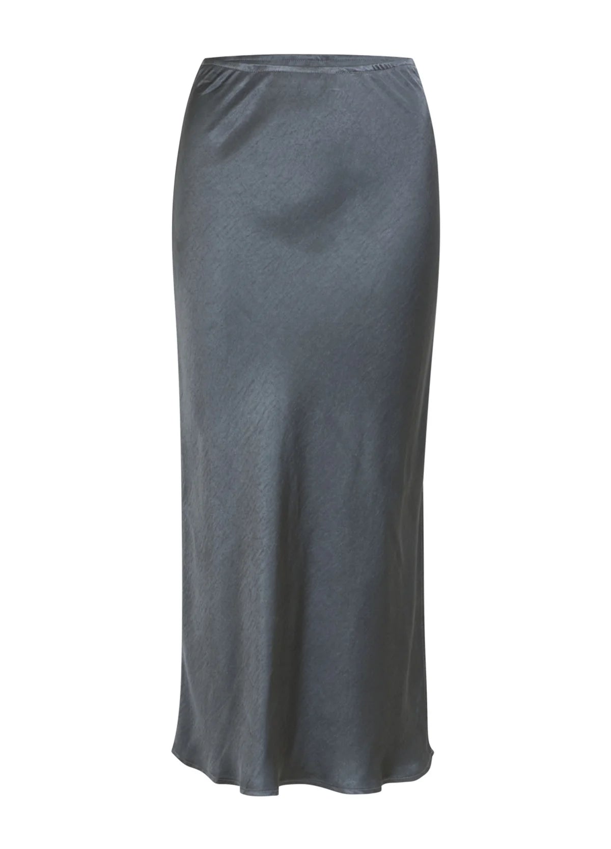 CC Heart Mid Length Skirt - Dark Stone Grey