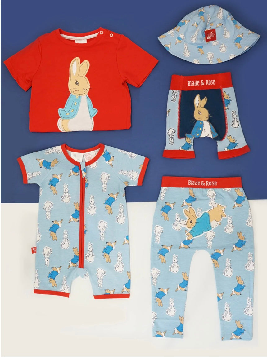 Peter Rabbit Seaside Zip Up Romper