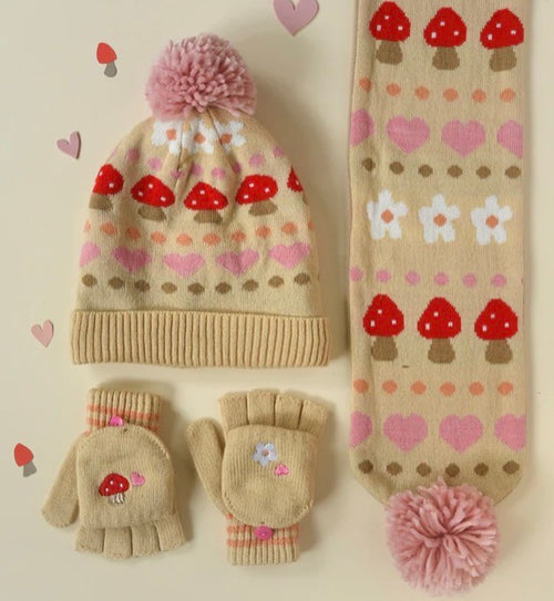 Alpine Fairisle Knitted Gloves