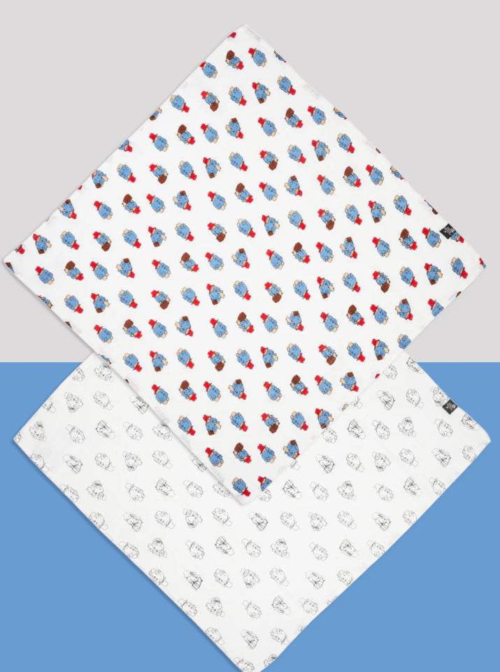 Paddington Loves To Travel Muslin Squares - Pack Of 2