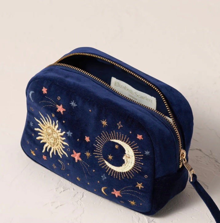 Celestial Velvet MakeUp Bag - Navy