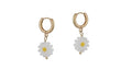 Cressida Daisy Huggie Hoop Earrings