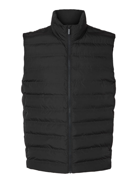 SLHBARRY QUILTED GILET - BLACK