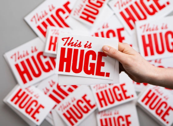 This is Huge Greeting Card