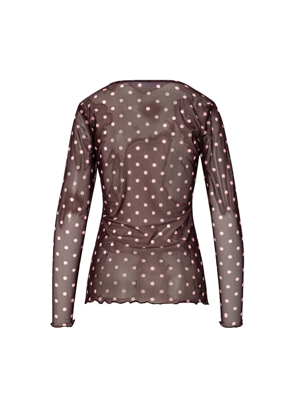 EVE MESH BLOUSE - DOT PRINT