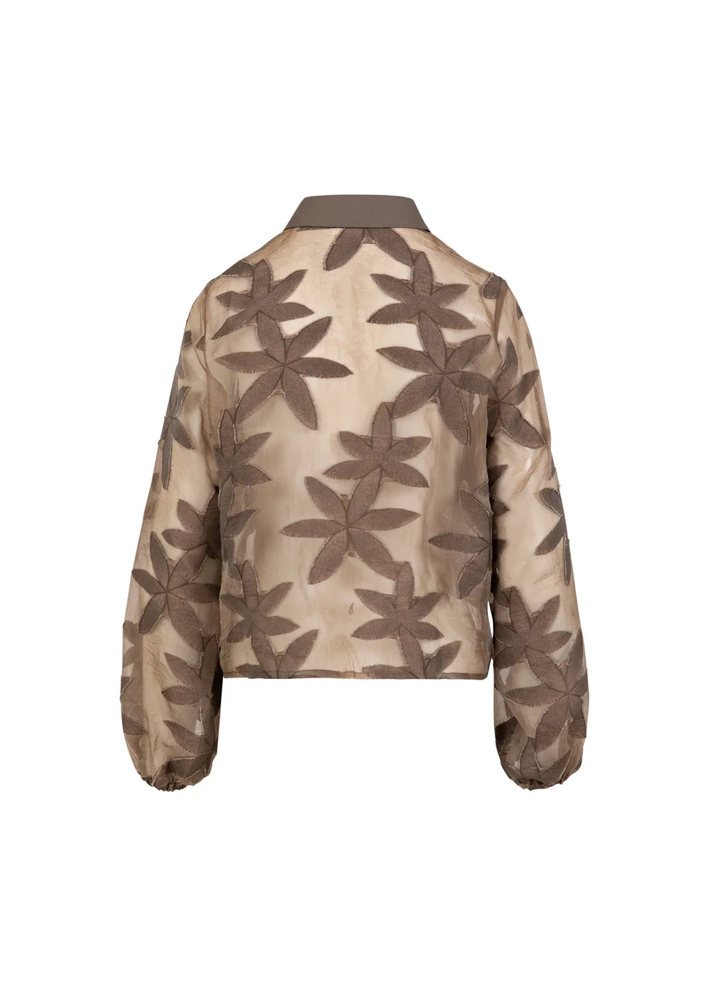 FLOWER STRUCTURE SHIRT - TAUPE SAND