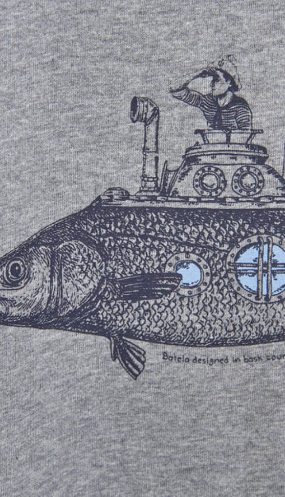 T-SHIRT WITH SUBMARINE FISH